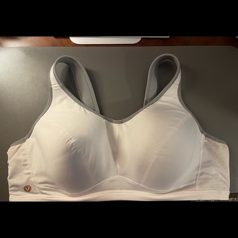 Livi Active White and Gray Bra